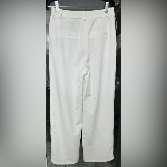 White Trousers with front slit - Picture 2 of 3